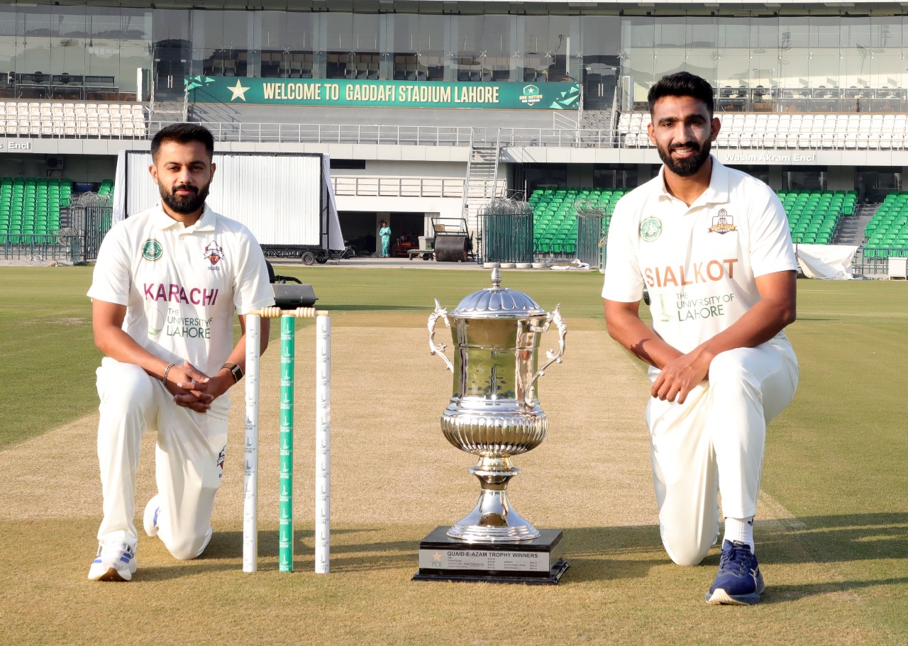 Sialkot and Karachi Blues brace for a high-voltage Quaid-e-Azam Trophy final at Gaddafi Stadium Sialkot and Karachi Blues brace for a high-voltage Quaid-e-Azam Trophy final at Gaddafi Stadium